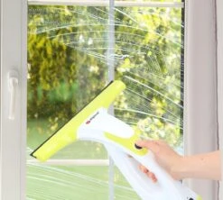 Alpina Elektrische Ramenwasser - Ruitenreiniger 635GR - Oplaadbare Raamtrekker - 3,7V Lithiumbatterij - Batterijduur 30 Minuten - 70ML Waterreservoir - Wit/Geel -Huishoudelijke Benodigdheden 1200x1079 2