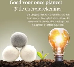 Goodlifehacks Originele XL 6 Stuks Drogerballen - Wasbollen - Wasverzachter - Zero Waste Dryerballs - Duurzaam - Herbruikbare Droogballen - Wit & Grijs - Energie Besparen -Huishoudelijke Benodigdheden 1200x1080 1