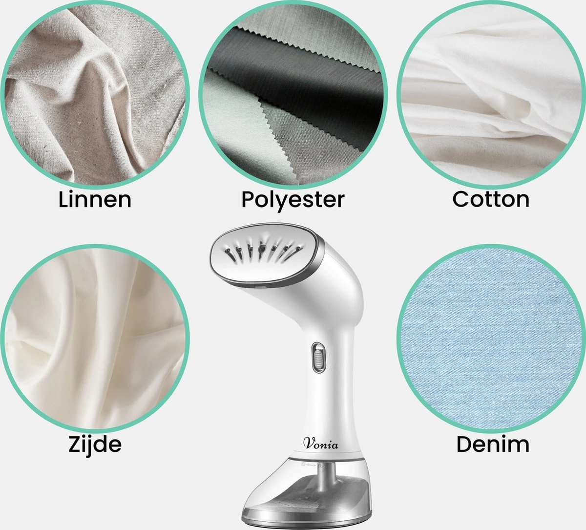 Vonia Kledingstomer - Handstomer - Stoomreiniger Kleding - Stoomapparaat Kleding – 350ML - Wit 7 Vonia Kledingstomer - Handstomer - Stoomreiniger Kleding - Stoomapparaat Kleding – 350ML - Wit - Afbeelding 7