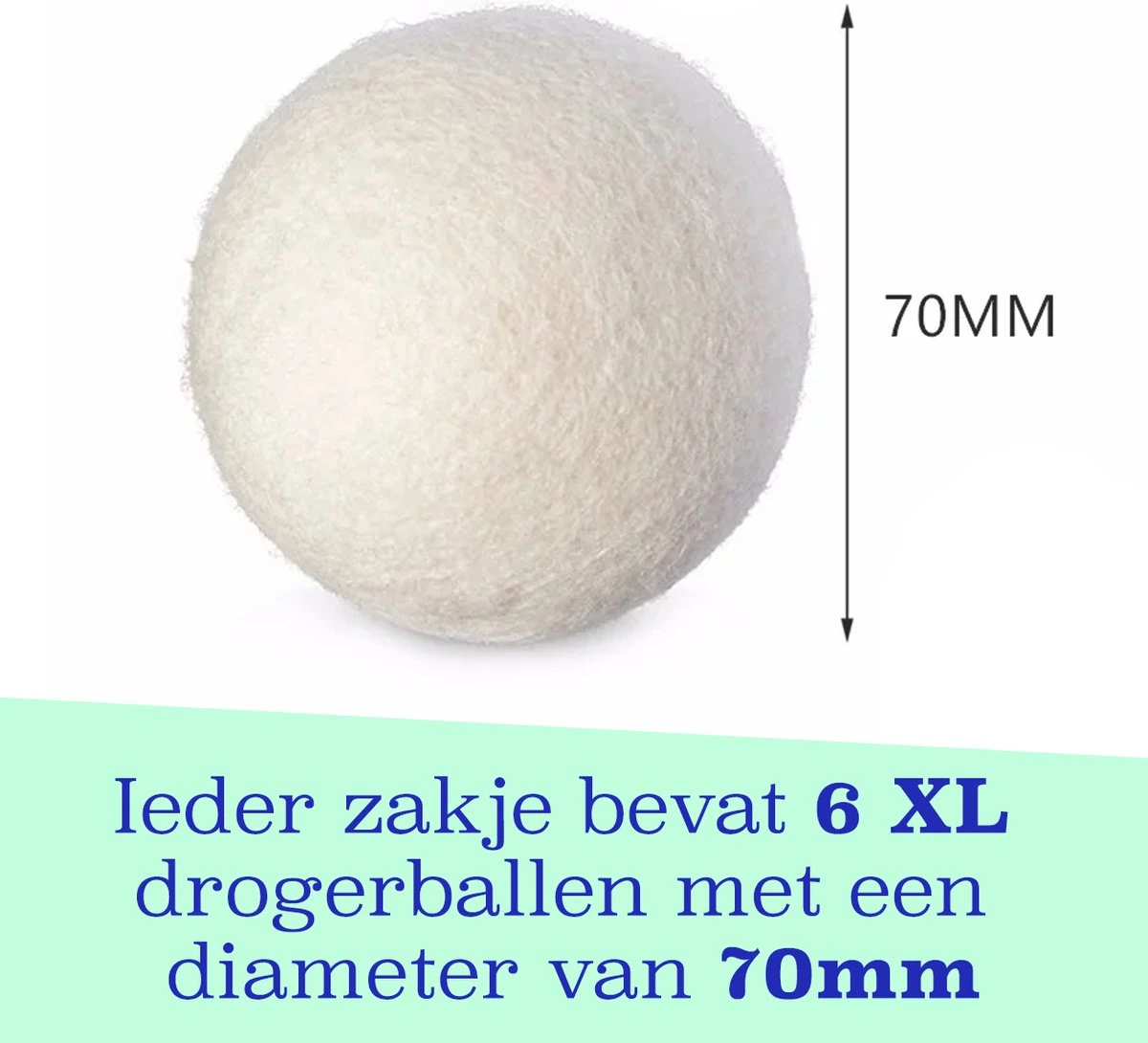 Casa Calma Drogerballen (6 Stuks) - Inclusief Opbergzakje - 100% Natuurlijk Schapenwol - Droger Ballen - Zero Waste Wasverzachter Bollen - Energiebesparend Drogen Met Droogbollen - Dryer Balls - Diervriendelijk & Milieuvriendelijk - Energie Besparen 4 Casa Calma Drogerballen (6 Stuks) - Inclusief Opbergzakje - 100% Natuurlijk Schapenwol - Droger Ballen - Zero Waste Wasverzachter Bollen - Energiebesparend Drogen Met Droogbollen - Dryer Balls - Diervriendelijk & Milieuvriendelijk - Energie Besparen - Afbeelding 4