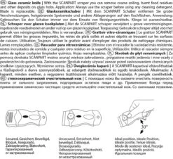 Scanpart Kookplaat Schraper - Schraapijzer - Radeermes - Voor Alle Glazen Kookplaten - Zoals Keramische Inductie En Halogeen Kookplaten - Kunststof - Vervangbaar Mesje - Krasvrij -Huishoudelijke Benodigdheden 1200x1097 14