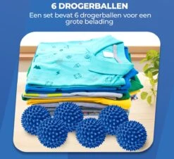 Roegaarden Drogerballen - Wasbollen - 6 Stuks - Siliconen - Sneller Droog - Anti-kreuk 15 Roegaarden Drogerballen - Wasbollen - 6 Stuks - Siliconen - Sneller Droog - Anti-kreuk -Huishoudelijke Benodigdheden 1200x1100