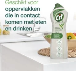 Cif CleanBoost Cream Original Schuurmiddel - 8 X 750 Ml - Voordeelverpakking -Huishoudelijke Benodigdheden 1200x1118 5