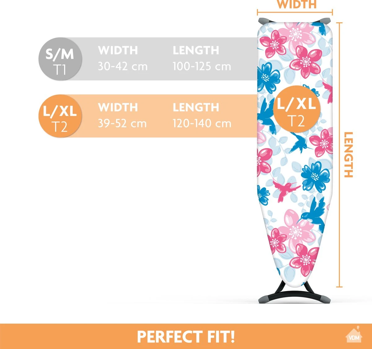 Laundryspecialist 3 Laagse COMFORT Strijkplankhoes - Optimaal Strijkcomfort En Stoomdoorlatend - Maat L/XL Voor Een Breedte Van 39 Tot 53 Cm En Een Lengte Van 120 Tot 141 Cm 3 Laundryspecialist 3 Laagse COMFORT Strijkplankhoes - Optimaal Strijkcomfort En Stoomdoorlatend - Maat L/XL Voor Een Breedte Van 39 Tot 53 Cm En Een Lengte Van 120 Tot 141 Cm - Afbeelding 3