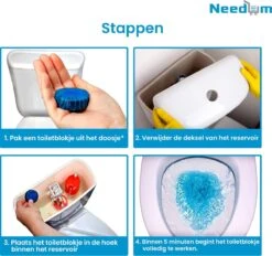 Needum ® Toiletblokjes Voor Inbouwreservoirs – WC-blokjes – Toiletblokken In Een Voordeelverpakking – 30 Stuks -Huishoudelijke Benodigdheden 1200x1129 16
