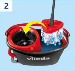 Vileda TURBO 3in1 Mop Met Zwenkkop + Pedaalemmer -Huishoudelijke Benodigdheden 1200x1135 2