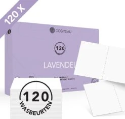Cosmeau Wasstrips 120 Wasbeurten Lavendel Wasmiddel Wasvellen Wasdoekjes Detergent Sheets Eco Laundry Strips - Plasticvrij Biologisch Eco