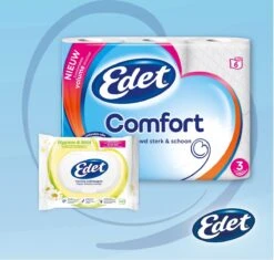Edet Comfort Toiletpapier - 3-laags - 24 Rollen 8 Edet Comfort Toiletpapier - 3-laags - 24 Rollen -Huishoudelijke Benodigdheden 1200x1140 4