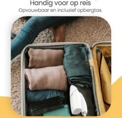 Goliving Kledingstomer - Handstomer Voor Kleding/textiel/stof - Stoomstrijkijzer - Handstoomreiniger - Handstomer - Opvouwbaar - Incl. Reis-etui - Groen -Huishoudelijke Benodigdheden 1200x1155 8