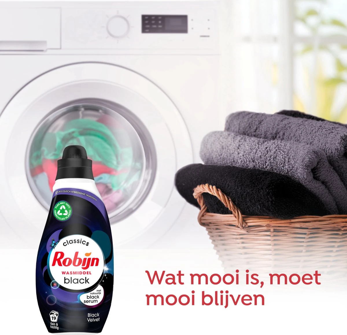 Robijn Klein & Krachtig Classics Black Velvet Vloeibaar Wasmiddel - 8 X 19 Wasbeurten - Voordeelverpakking 4 Robijn Klein & Krachtig Classics Black Velvet Vloeibaar Wasmiddel - 8 X 19 Wasbeurten - Voordeelverpakking - Afbeelding 4