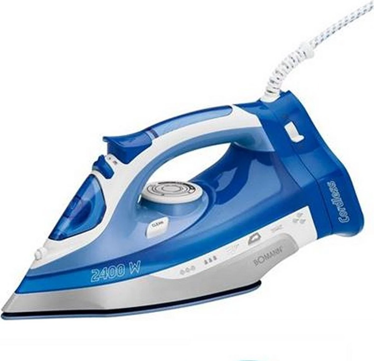 Bomann DB 6006 CB - Stoomstrijkijzer - Draadloos - 2400W - Blauw/Wit 1 Bomann DB 6006 CB - Stoomstrijkijzer - Draadloos - 2400W - Blauw/Wit