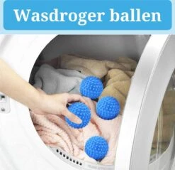 Wasdroger Ballen - Wasbol - Droogballen - Wasbal - Wasballen - Drogerballen - Wasballen Voor Wasmachine - 4 Stuks