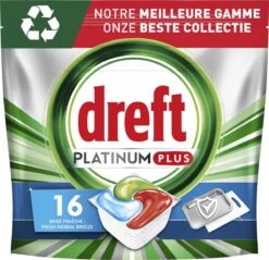 Dreft Platinum Plus All In One Machine Clean - Vaatwastabletten - 80 Tabletten 5 Dreft Platinum Plus All In One Machine Clean - Vaatwastabletten - 80 Tabletten -Huishoudelijke Benodigdheden 1200x1160 6