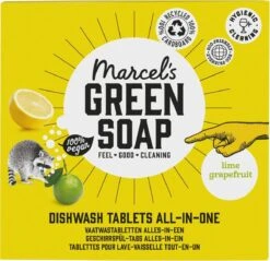 Marcel's Green Soap Vaatwastabletten Grapefruit & Limoen - 25 Stuks -Huishoudelijke Benodigdheden 1200x1162 2