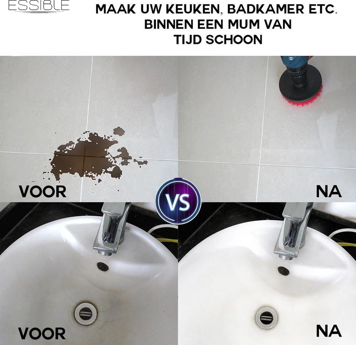 ESSIBLE Borstelboor - Set 20 Stuks - Schrobborstel - Polypropyleen - Borstel Boormachine - Schrobborstel - Schuurborstel - Automatische Reiniging - 20 Delige Borstelset Voor Boormachine 3 ESSIBLE Borstelboor - Set 20 Stuks - Schrobborstel - Polypropyleen - Borstel Boormachine - Schrobborstel - Schuurborstel - Automatische Reiniging - 20 Delige Borstelset Voor Boormachine - Afbeelding 3