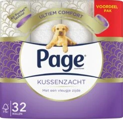 Page Toiletpapier - 32 Rollen - Kussenzacht Wc Papier (3-laags) - Voordeelverpakking -Huishoudelijke Benodigdheden 1200x1167 3