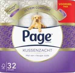 Page Toiletpapier - 32 Rollen - Kussenzacht Wc Papier (3-laags) - Voordeelverpakking -Huishoudelijke Benodigdheden 1200x1167 4