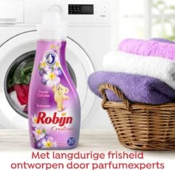 Robijn Creations Paarse Orchidee & Bosbessen Wasverzachter - 8 X 30 Wasbeurten - Voordeelverpakking -Huishoudelijke Benodigdheden 1200x1169 2