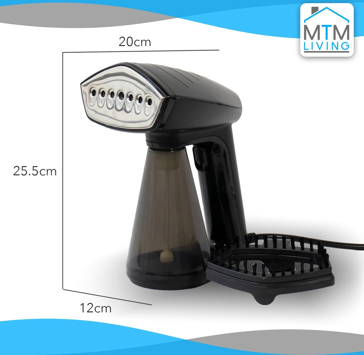 MTM Kledingstomer - Handstomer Kleding - Zwart - Stoomreiniger - Stoomapparaat Kleding 2 MTM Kledingstomer - Handstomer Kleding - Zwart - Stoomreiniger - Stoomapparaat Kleding - Afbeelding 2