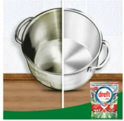 Dreft Platinum Plus All In One Deep Clean - Vaatwastabletten - Voordeelverpakking 4 X 33 Stuks -Huishoudelijke Benodigdheden 1200x1173 3