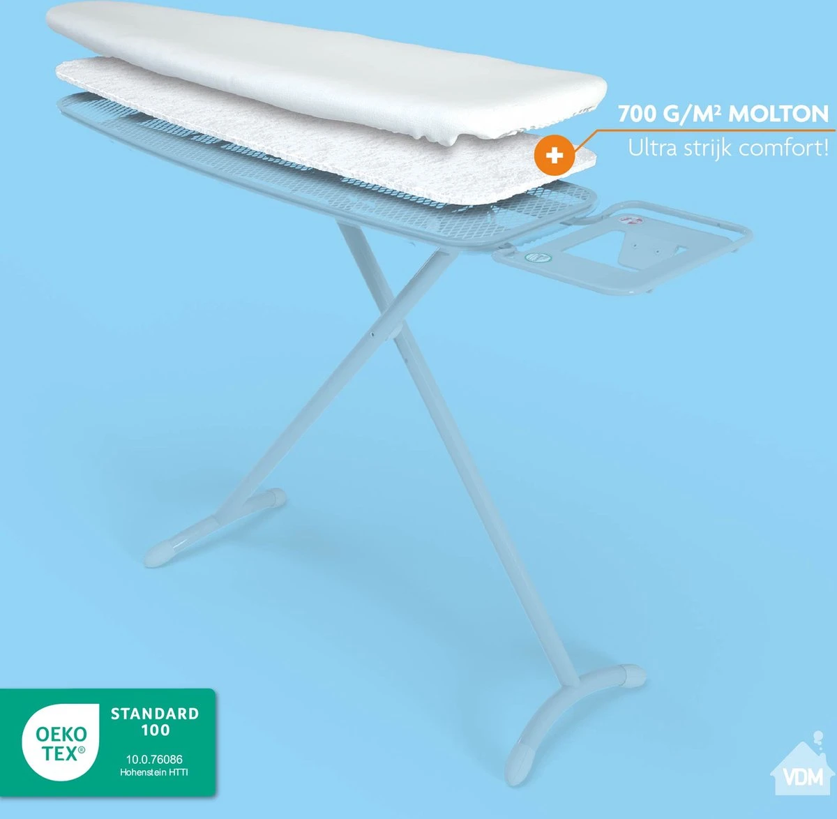 LaundrySpecialist Onderlegger Voor Je Strijkplankhoes - Molton Onderlegger - Universele Maat - Voor Extra Strijkcomfort - Geschikt Voor Je Strijkplank En Strijkplankovertrek - Zelf Op Maat Te Knippen 5 LaundrySpecialist Onderlegger Voor Je Strijkplankhoes - Molton Onderlegger - Universele Maat - Voor Extra Strijkcomfort - Geschikt Voor Je Strijkplank En Strijkplankovertrek - Zelf Op Maat Te Knippen - Afbeelding 5