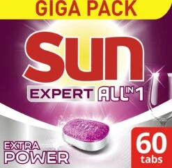 SUN® Sun Expert All-in 1 Vaatwastabletten - 60 Tabletten - Voordeelverpakking 10 SUN® Sun Expert All-in 1 Vaatwastabletten - 60 Tabletten - Voordeelverpakking -Huishoudelijke Benodigdheden 1200x1174 5