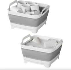 Opvouwbare Wasbak 18L - Met Stop - Afwasbak - Afwasteil - 30x30x20 Cm -Huishoudelijke Benodigdheden 1200x1175 2