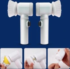 B-care Magic Brush - Elektrische Multifunctionele Schoonmaakborstel - 7 Opzetstukken - Wasborstel - Poetsmachine - Schrobborstel - Handborstel - Werkborstel - Schrobber - Boorborstel - Reinigingsborstel -Huishoudelijke Benodigdheden 1200x1176 11