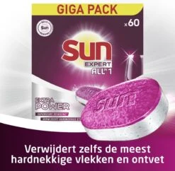 SUN® Sun Expert All-in 1 Vaatwastabletten - 60 Tabletten - Voordeelverpakking 12 SUN® Sun Expert All-in 1 Vaatwastabletten - 60 Tabletten - Voordeelverpakking -Huishoudelijke Benodigdheden 1200x1176 4