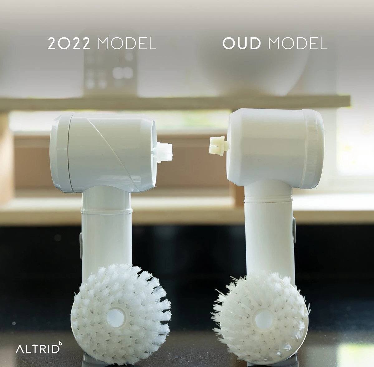 Altrid Elektrische Schoonmaakborstel - Oplaadbaar - Verbeterde Versie - 3 Opzetstukken - Poetsmachine - Handborstel - Schrobborstel - Schrobber - Reinigingsborstel - Schoonmaakmiddelen 2 Altrid Elektrische Schoonmaakborstel - Oplaadbaar - Verbeterde Versie - 3 Opzetstukken - Poetsmachine - Handborstel - Schrobborstel - Schrobber - Reinigingsborstel - Schoonmaakmiddelen - Afbeelding 2