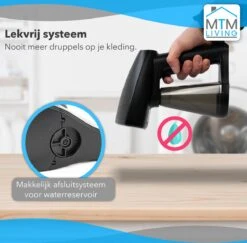 MTM Kledingstomer - Handstomer Kleding - Zwart - Stoomreiniger - Stoomapparaat Kleding 9 MTM Kledingstomer - Handstomer Kleding - Zwart - Stoomreiniger - Stoomapparaat Kleding -Huishoudelijke Benodigdheden 1200x1182 10