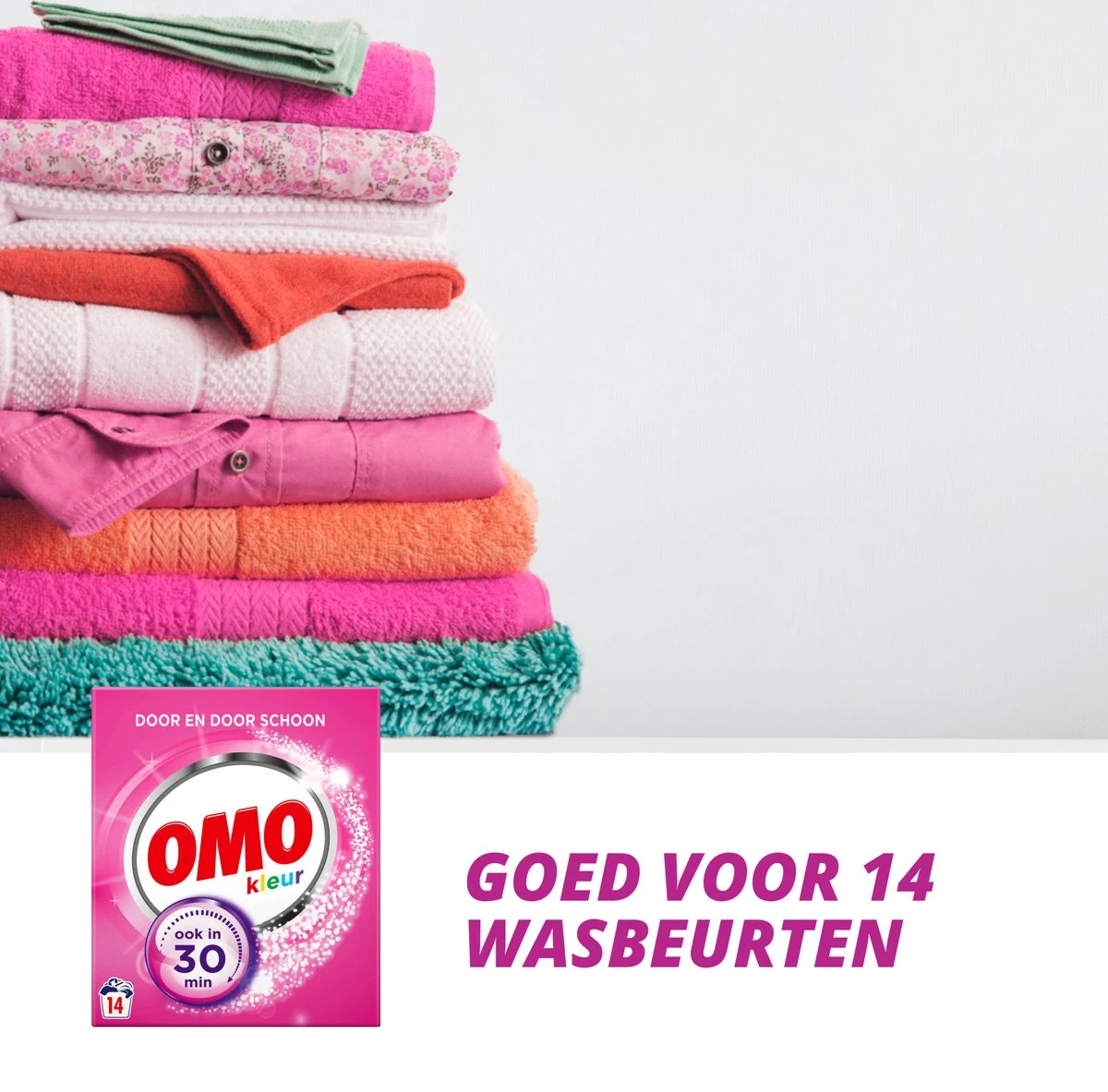 Omo Kleur Waspoeder - 6 X 14 Wasbeurten - Voordeelverpakking 3 Omo Kleur Waspoeder - 6 X 14 Wasbeurten - Voordeelverpakking - Afbeelding 3