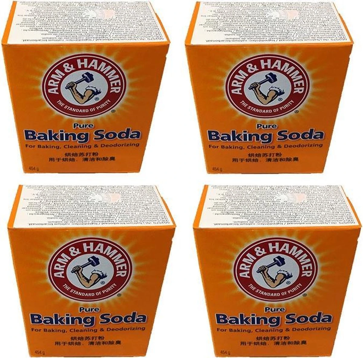 Baking Soda, ARM & HAMMER, 454 Gram, 4 Stuks 1 Baking Soda, ARM & HAMMER, 454 Gram, 4 Stuks