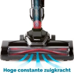 PRIMO PR504SV Stofzuiger Zonder Zak - 3-in-1 Steelstofzuiger Draadloos - Kruimelzuiger - HEPA Filter - Zwart/Rood -Huishoudelijke Benodigdheden 1200x1185 12