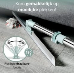 Zafio Vloertrekker Met Steel Vloerwisser Watertrekker Badkamer Douche - 80 / 130 Cm - Uitschuifbaar -Huishoudelijke Benodigdheden 1200x1185 3