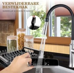 MIRI Afdruiprek – Afwasrek – Uitschuifbaar – Met Lekbak In Gootsteen – Afwas – Roestvrij Staal – Zwart 13 MIRI Afdruiprek – Afwasrek – Uitschuifbaar – Met Lekbak In Gootsteen – Afwas – Roestvrij Staal – Zwart -Huishoudelijke Benodigdheden 1200x1185 6