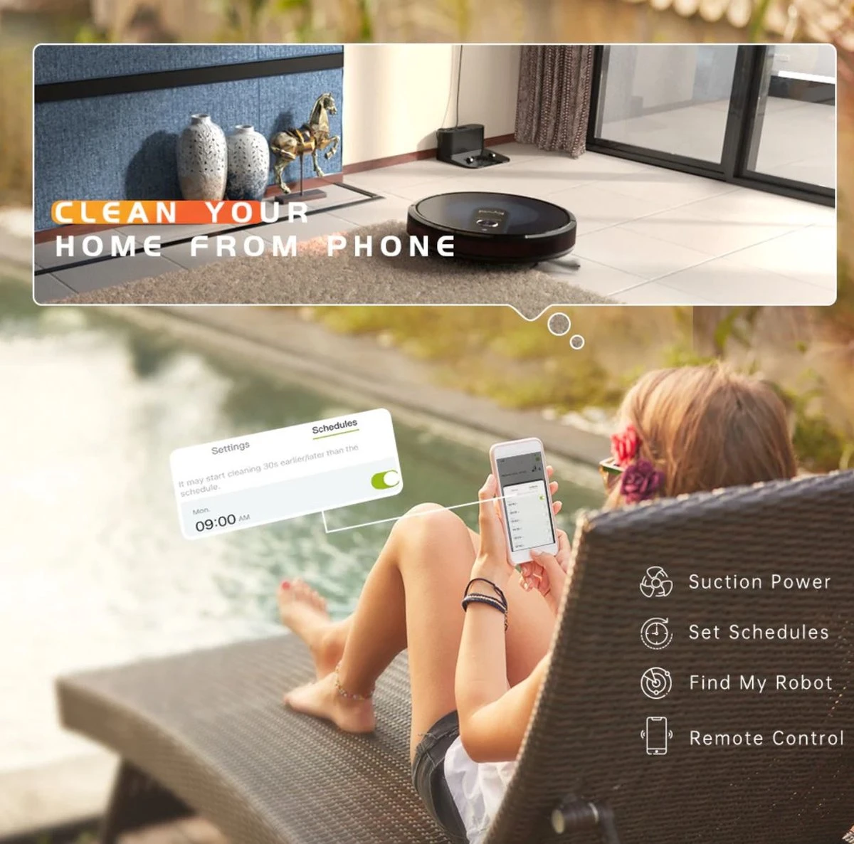 Kyvol Cobyvac E31 - Robotstofzuiger Met Dweilfunctie 7 Kyvol Cobyvac E31 - Robotstofzuiger Met Dweilfunctie - Afbeelding 7