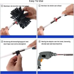 Kibani Schoorsteenborstel 7 Meter - Schoorsteenreiniger - Schoorsteenveger - Schoorsteenveegset - Schoorsteen Borstel - Veegkit - Borstelset Voor Boormachine - Boormachine 11 Kibani Schoorsteenborstel 7 Meter - Schoorsteenreiniger - Schoorsteenveger - Schoorsteenveegset - Schoorsteen Borstel - Veegkit - Borstelset Voor Boormachine - Boormachine -Huishoudelijke Benodigdheden 1200x1189 11