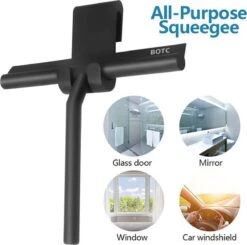BOTC Douchewisser - Raamwisser - Silicone - 21cm X 16cm - Badkamer Accessoires -Zwart -Huishoudelijke Benodigdheden 1200x1189 9