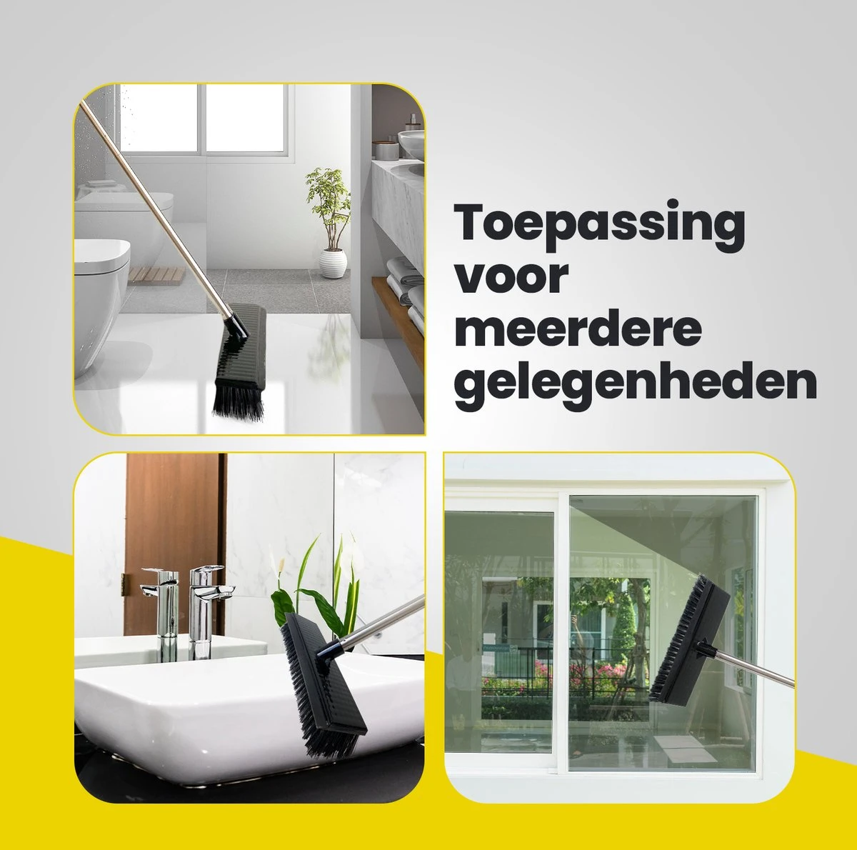 Schrobbezem Zwart Luiwagen Met Steel 120cm - Tuinbezem Straatbezem - Schoonmaak Schrobber Kunststof Harde Bezem - Schrobborstel En Schuurborstel 6 Schrobbezem Zwart Luiwagen Met Steel 120cm - Tuinbezem Straatbezem - Schoonmaak Schrobber Kunststof Harde Bezem - Schrobborstel En Schuurborstel - Afbeelding 6