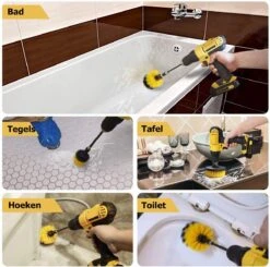 ESSIBLE Schrobborstel - Polypropyleen - Borstel Boormachine - Schrobborstel - Schuurborstel - Automatische Reiniging - 3 Delige Borstelset Voor Boormachine 8 ESSIBLE Schrobborstel - Polypropyleen - Borstel Boormachine - Schrobborstel - Schuurborstel - Automatische Reiniging - 3 Delige Borstelset Voor Boormachine -Huishoudelijke Benodigdheden 1200x1190 2