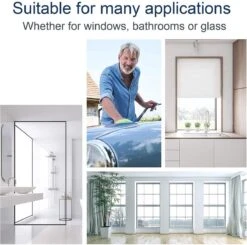 BOTC Douchewisser - Raamwisser - Silicone - 21cm X 16cm - Badkamer Accessoires -Zwart -Huishoudelijke Benodigdheden 1200x1191 12