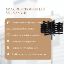 Waay Lifestyle Schoorsteenveegset - Schoorsteenborstel 6 Meter - Schoorsteenreiniger - Schrobborstels - Schoorsteenveger - Flexibele Steel - Geschikt Voor Boormachine - Wit 16 Waay Lifestyle Schoorsteenveegset - Schoorsteenborstel 6 Meter - Schoorsteenreiniger - Schrobborstels - Schoorsteenveger - Flexibele Steel - Geschikt Voor Boormachine - Wit -Huishoudelijke Benodigdheden 1200x1191 14