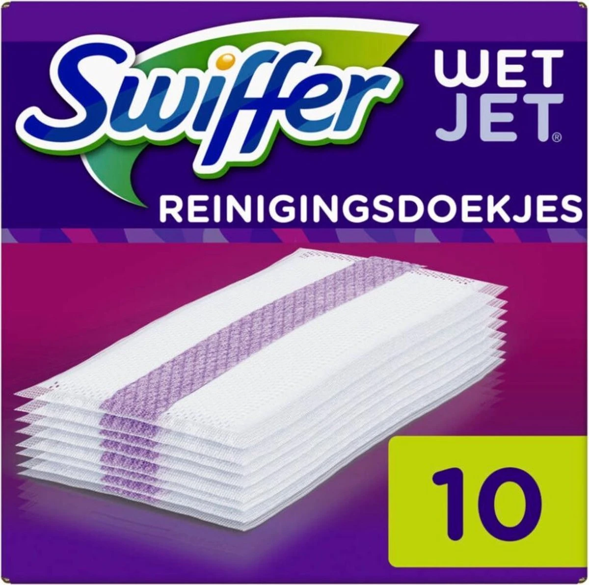 Swiffer WetJet - Reinigingsdoekjes - 10 Stuks 2 Swiffer WetJet - Reinigingsdoekjes - 10 Stuks - Afbeelding 2