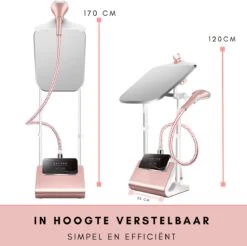 Niceey Kledingstomer - Incl. Strijkplank - Met 6 Standen - Krachtig Stomen - Steamer - 1800Watt - 2,5L Watercapaciteit - Wit/Roze 14 Niceey Kledingstomer - Incl. Strijkplank - Met 6 Standen - Krachtig Stomen - Steamer - 1800Watt - 2,5L Watercapaciteit - Wit/Roze -Huishoudelijke Benodigdheden 1200x1193 13