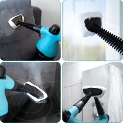 Navaris Microvezelpads Voor Stoomreiniger - Set Van 10 Vervangende Doekjes Voor Navaris Handstomer 49454 - Wasbare Doekjes Voor Vloer, Wand, Reiniging -Huishoudelijke Benodigdheden 1200x1193