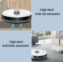 TONIHOMI® V8 - Robotstofzuiger Met Dweilfunctie - Automatisch Legen - Automatisch Opladen - LDS Laser Navigatie - Wit -Huishoudelijke Benodigdheden 1200x1194 15