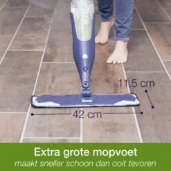 Bona Premium Spray Mop - Alles-in-1 Dweilsysteem - Vloerwisser Inclusief Harde Vloer, Tegel/ Laminaat Reiniger & Microvezel Reinigingspad - Streeploos - Sneldrogend -Huishoudelijke Benodigdheden 1200x1195 5