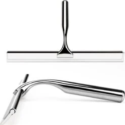 Mdxl® Raamwisser - Raamtrekker - Inclusief Ophanghaak Met Zuignap - Rvs - Douchewisser- Douche Trekker -Huishoudelijke Benodigdheden 1200x1196 11