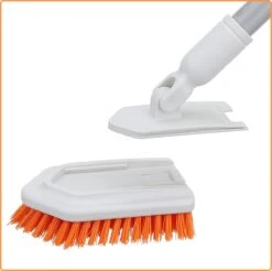 Merkloos Badkamer Reinigingsborstel - Badkamerschrobborstel - Reinigingsborstel - Met Afneembare Telescopische Handgreep En 180° Verstelbare Gezamenlijke Reinigingsborstel - Lange Steel 107 Cm -Huishoudelijke Benodigdheden 1200x1196 12